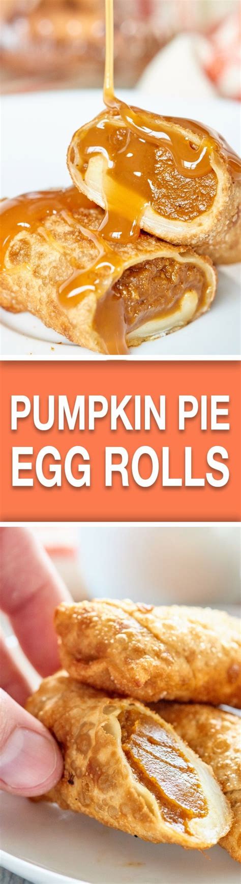 Eggs are most commonly thought of as a key ingredient in a number of savoury dishes, however they also hold an equally important place in sweet top tip: PUMPKIN PIE EGG ROLLS | CookJino | Pumpkin recipes, Food, Pumpkin flavor