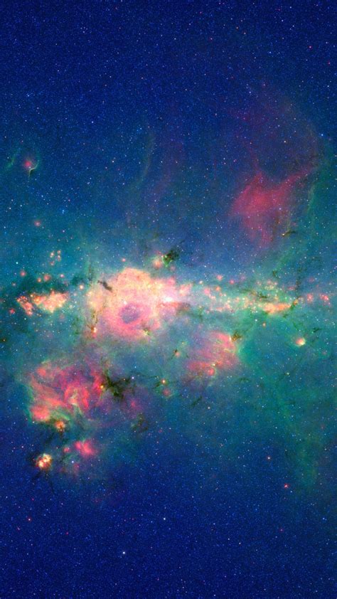 Spitzer Space Telescope Image Of The Galactic Center Backiee