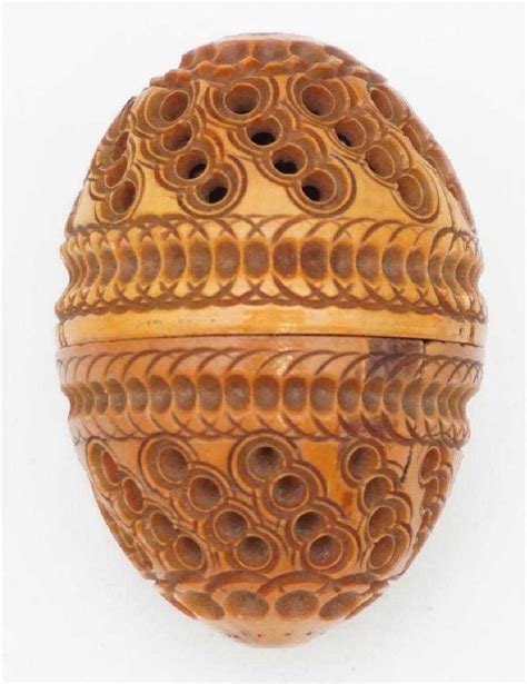 Vegetable Ivory Carved Sewing Egg