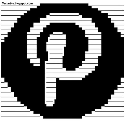 Ascii Text Art Pinterest Logo Copy Paste Code Cool Ascii