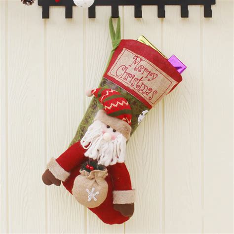 santa claus snowman reindeer stockings christmas tree pendant decoration xmas ornaments t