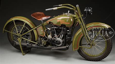 Harley Davidson Motorcycle With 1916 Patent Date