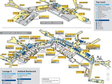 Schiphol Airport Terminal Map