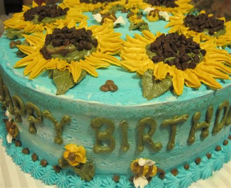 Special birthday greetings to an amazing woman i cherished so much. Adirondack Baker: Sunflower Birthday Cake and Thoughts on ...