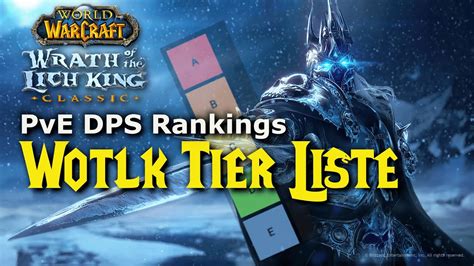 WotLK Tier Liste PvE DPS Ranking YouTube