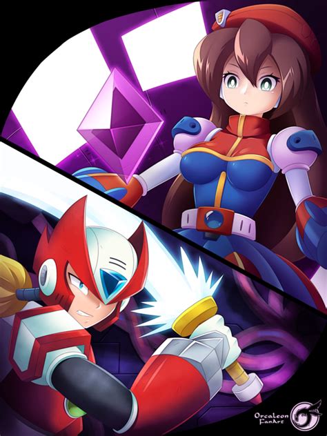 Zero Vs Iris By Orcaleon Mega Man Capcom Art Mega Man Art