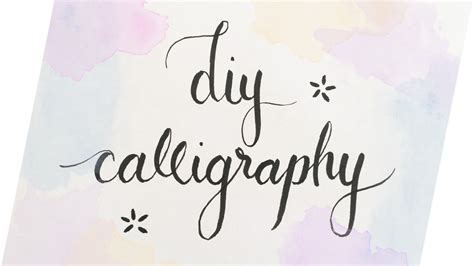 Каллиграфические и скриптовые шрифты с кириллицей. DIY Calligraphy (3 Easy Ways) // Haley Ivers - YouTube