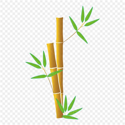 Bamboo Cartoon Vector Hd Png Images Cartoon Gradient Bamboo Vector