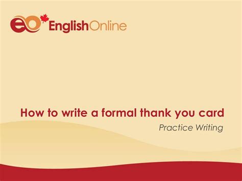 How To Write A Formal And Informal Thank You Card