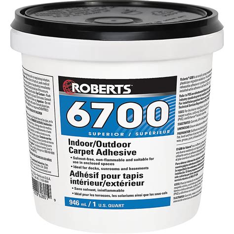 At this point, its purpose served, it's nothing more than an eyesore that can mar the look of the floor. 6700, 946mL Indoor/Outdoor Carpet Adhesive and Glue