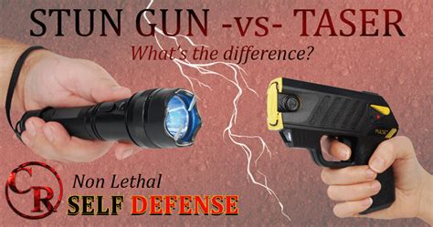 Stun Gun Vs Taser Whats The Difference Criminal Repellent
