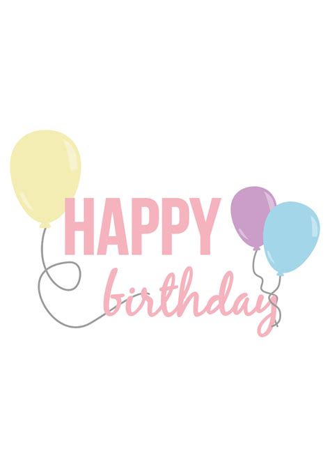 Happy Birthday Sign And Balloons Free Svg File Svg Heart
