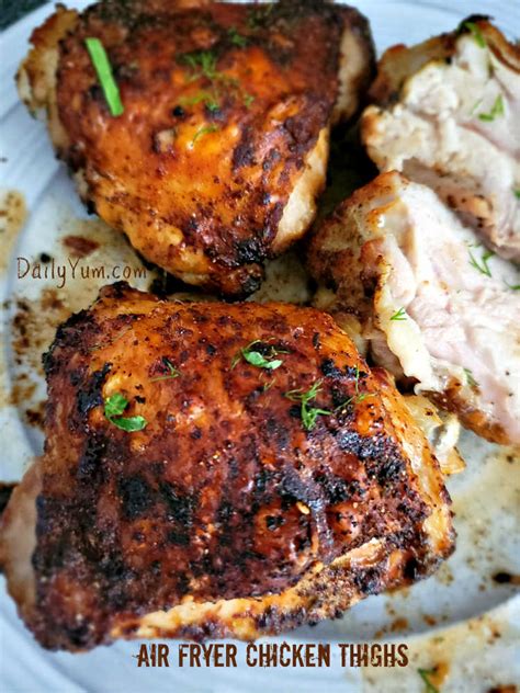 Best Air Fryer Chicken Thighs Crispy And Juicy Daily Yum