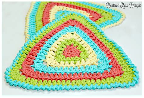 Totally Triangle Dishcloth... Free Crochet Pattern ...