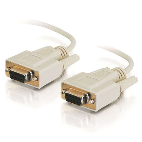 6ft Db9 Ff Serial Rs232 Null Modem Cable Beige Bci Imaging Supplies