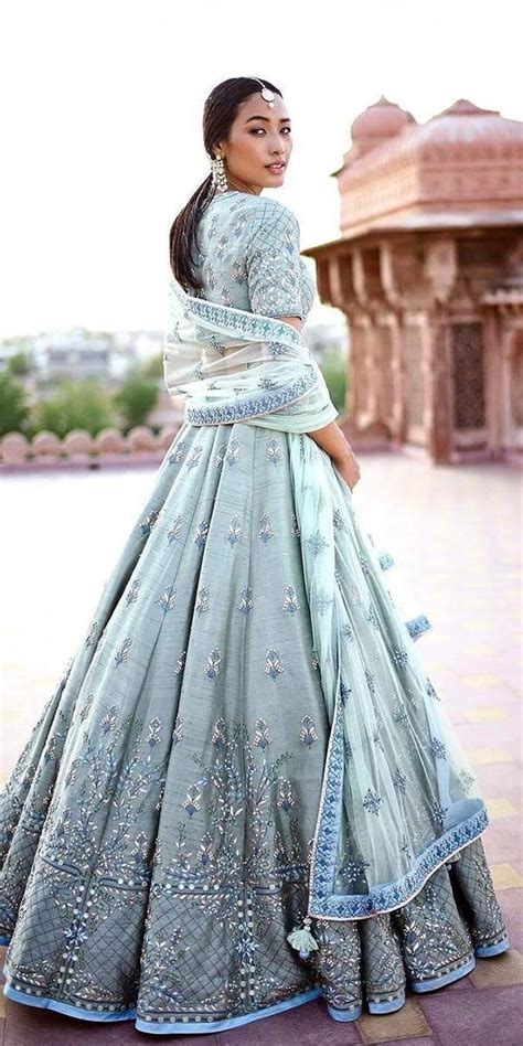 Blue Indian Wedding Dresses