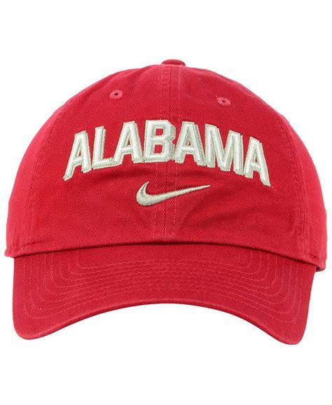 Nike Alabama Crimson Tide H86 Wordmark Swoosh Cap And Reviews Sports