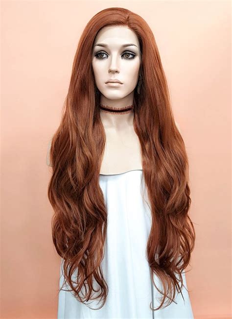 Auburn Wavy Lace Front Synthetic Wig Lf640c Wig Is Fashion Wigs Synthetic Wigs Best Wigs