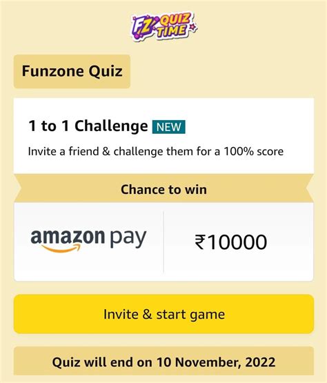 22 Oct Amazon Funzone Quiz Answer 5 Simple Questions And Stand A