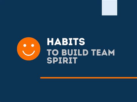 20 Effective Habits To Build Team Spirit Thebrandboy