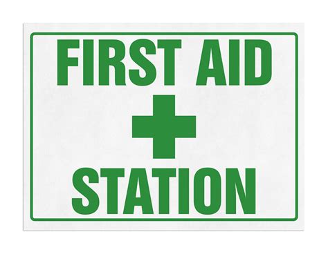 First Aid Station Sign English First Aid Supplies Shop Wurth Canada