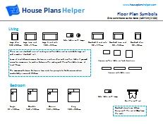Ac or a/c — air conditioner; Free Floor Plan Symbols