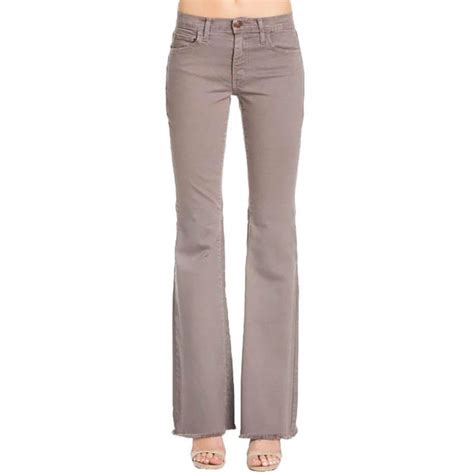 O2 Denim Womens Colored Mid Rise Flare Jeans