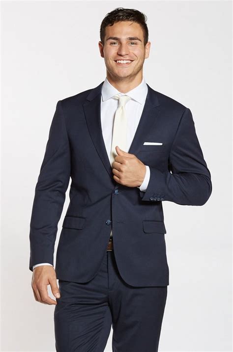 Shop all shades of blue suits for men at josbank.com. Navy Blue Suit Jacket | Groomsmen suits navy blue ...