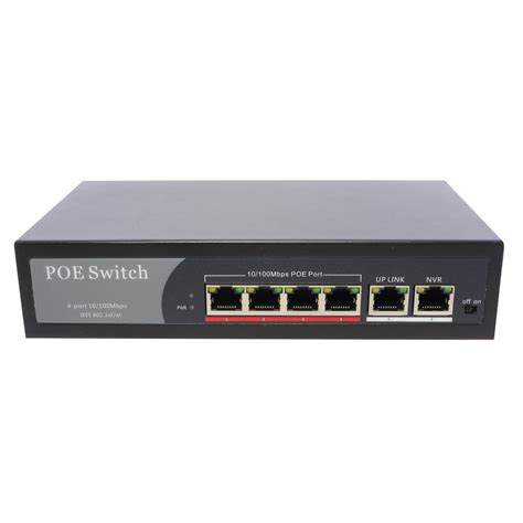 Poe Network Switch 10100m Power Injector 4 Port 2 Port Power Over