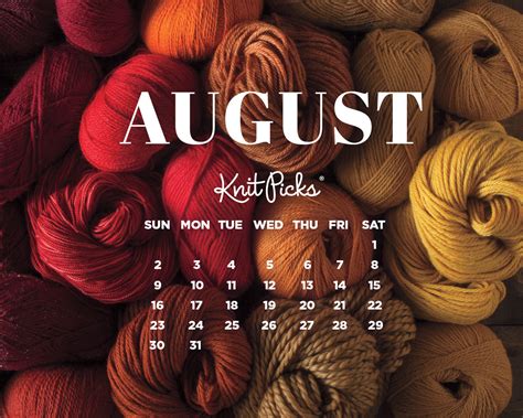 August 2015 Wallpaper Calendar - KnitPicks Staff Knitting Blog