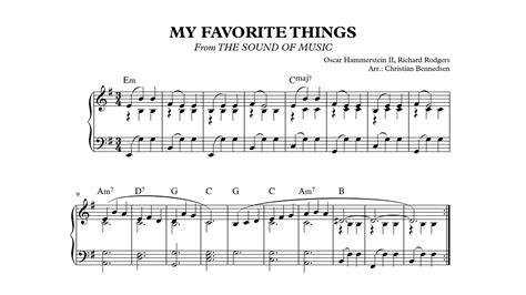 My Favorite Things Piano Youtube