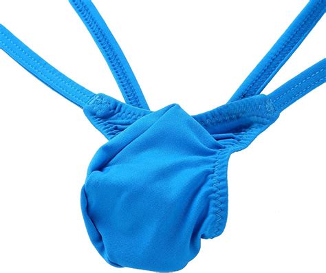 Buy Inlzdz Mens Low Rise Bulge Pouch Backless G String Thong Stretch