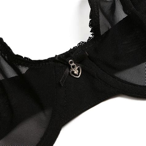Сексуальный черный женский бюстгальтер ybcg кружевное Сетчатое Прозрачное нижнее белье
