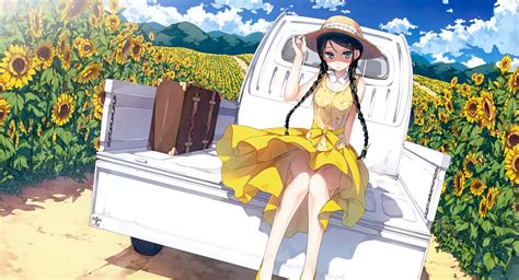 Sunflower Anime Wallpapers Top Free Sunflower Anime Backgrounds