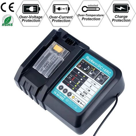 Dc18rct Li Ion Battery Charger 3a Charging Current For Makita 144v 18v
