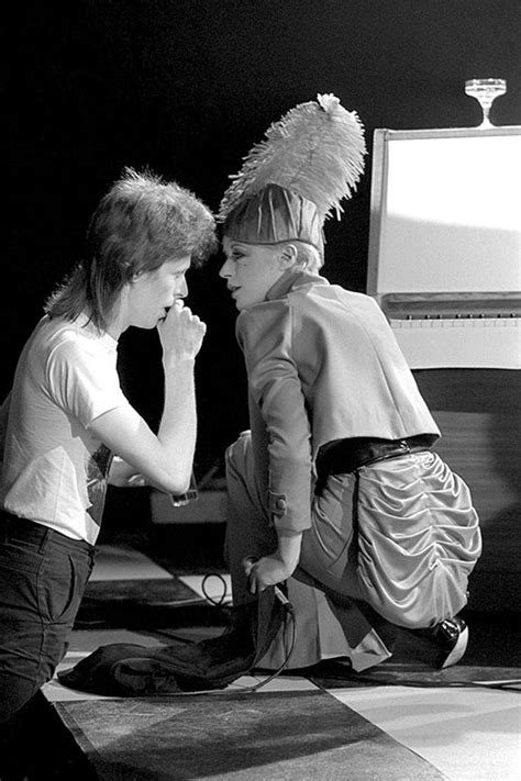 David Bowie Marianne Faithfull By Terry Oneill British Singer