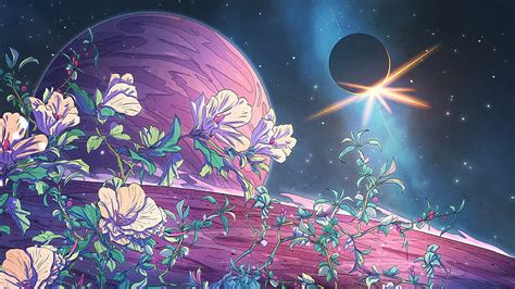 4k Free Download Sci Fi Space Flower Planet Hd Wallpaper Peakpx