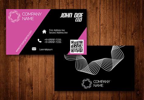 Pink Creative Business Card Download Free Vector Art Stock Graphics