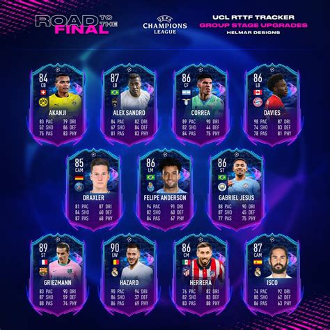 A second fifa 21 rttf champions league team will be released next friday, november 13th. FIFA 21: RTTF Upgrade Release - Full List Road to The ...