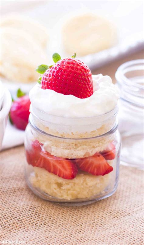 Mason Jar Strawberry Shortcake Parfaits A Latte Food