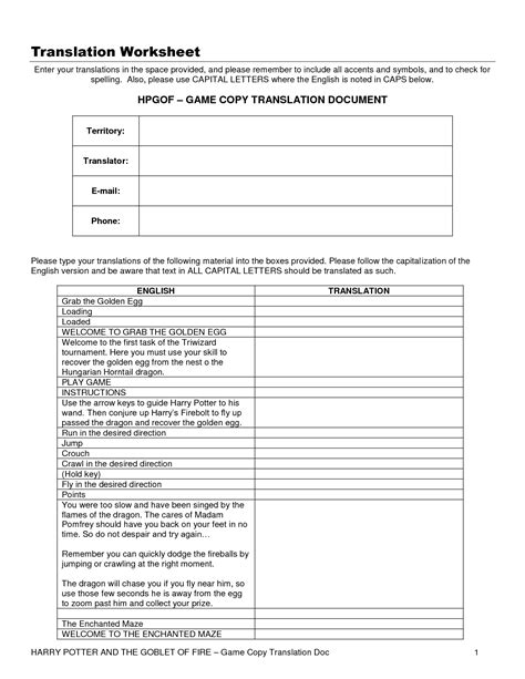 Ask for players' emails to identify them. 15 Best Images of Transcription Translation Worksheet ...