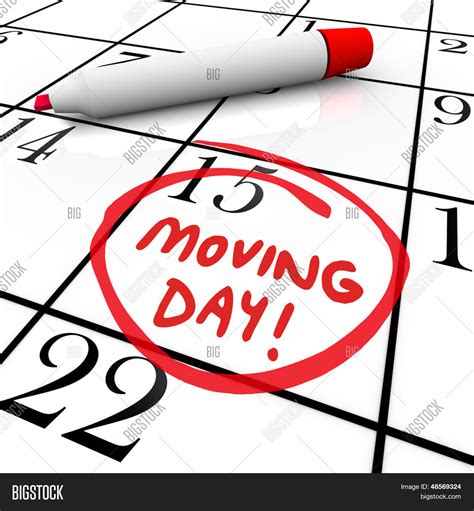 Words Moving Day Date Image And Photo Free Trial Bigstock