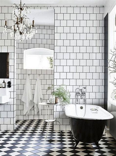 50 Stunning Black And White Subway Tiles Bathroom Design Bathroom