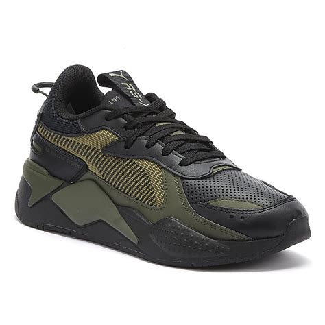 Puma Rubber Rs X Winterized Mens Black Olive Trainers For Men Lyst