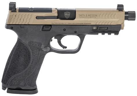 Smith Wesson M P 9 M2 0 9mm FDE Pistol With Threaded Barrel