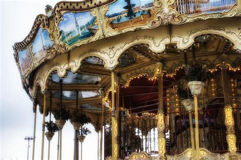 Vintage Carousel In Paris Photograph By Georgia Fowler