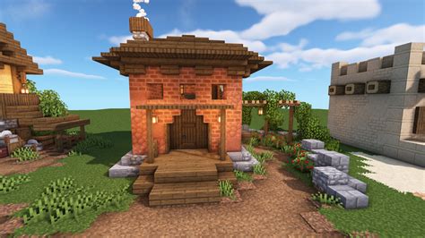 A village is inhabited by villagers, cats, iron golems, passive livestock mobs, occasional zombie villagers, and wandering traders with their trader llamas. View Cool Starter House Minecraft Images // Minecraft ...