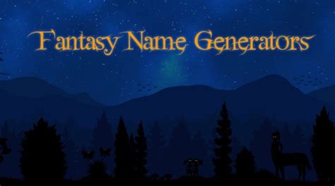 Fantasy Name Generator Fantasy Name Generator Fantasy Names Fantasy