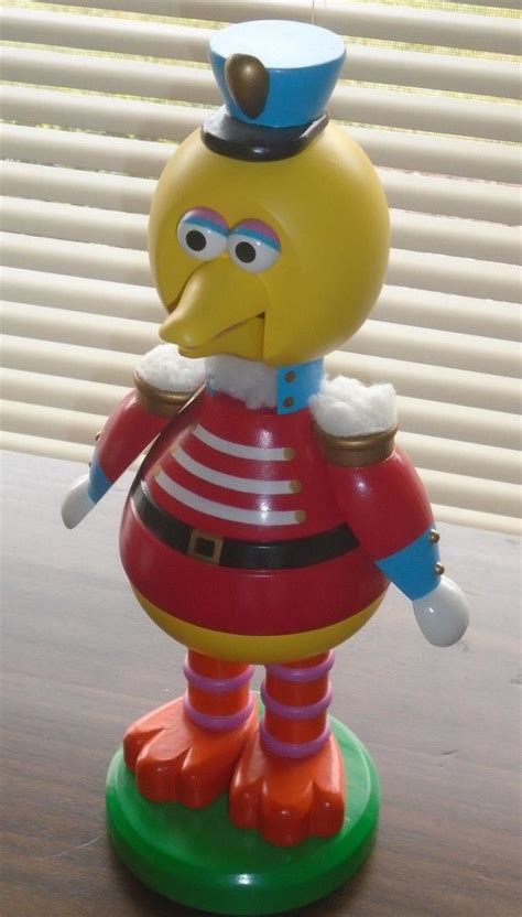 Big Bird Nutcracker Figure Sesame Street Jim Henson Kurt Adler Santas