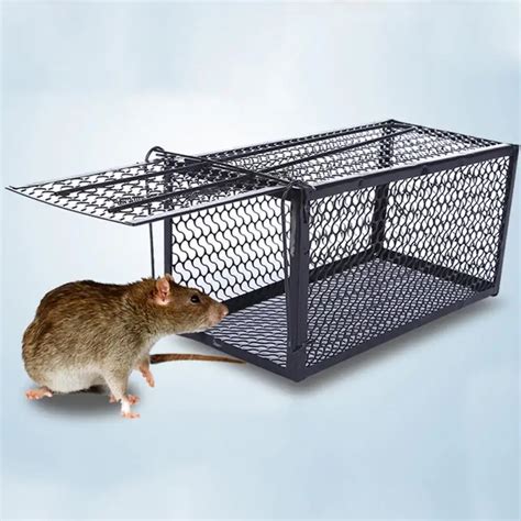 One Pot End Automatic Metal Trap Cage Home Trap Hamster Box Rodent